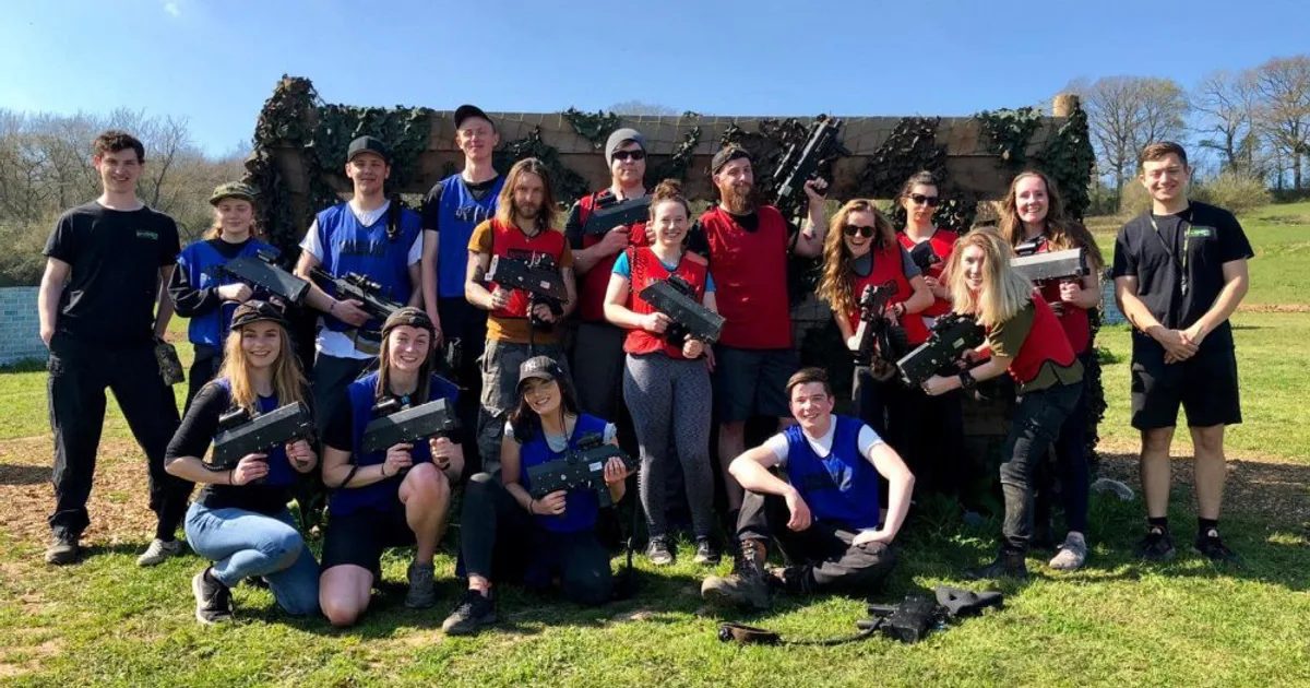 Laser combat in the Forest of Dean
